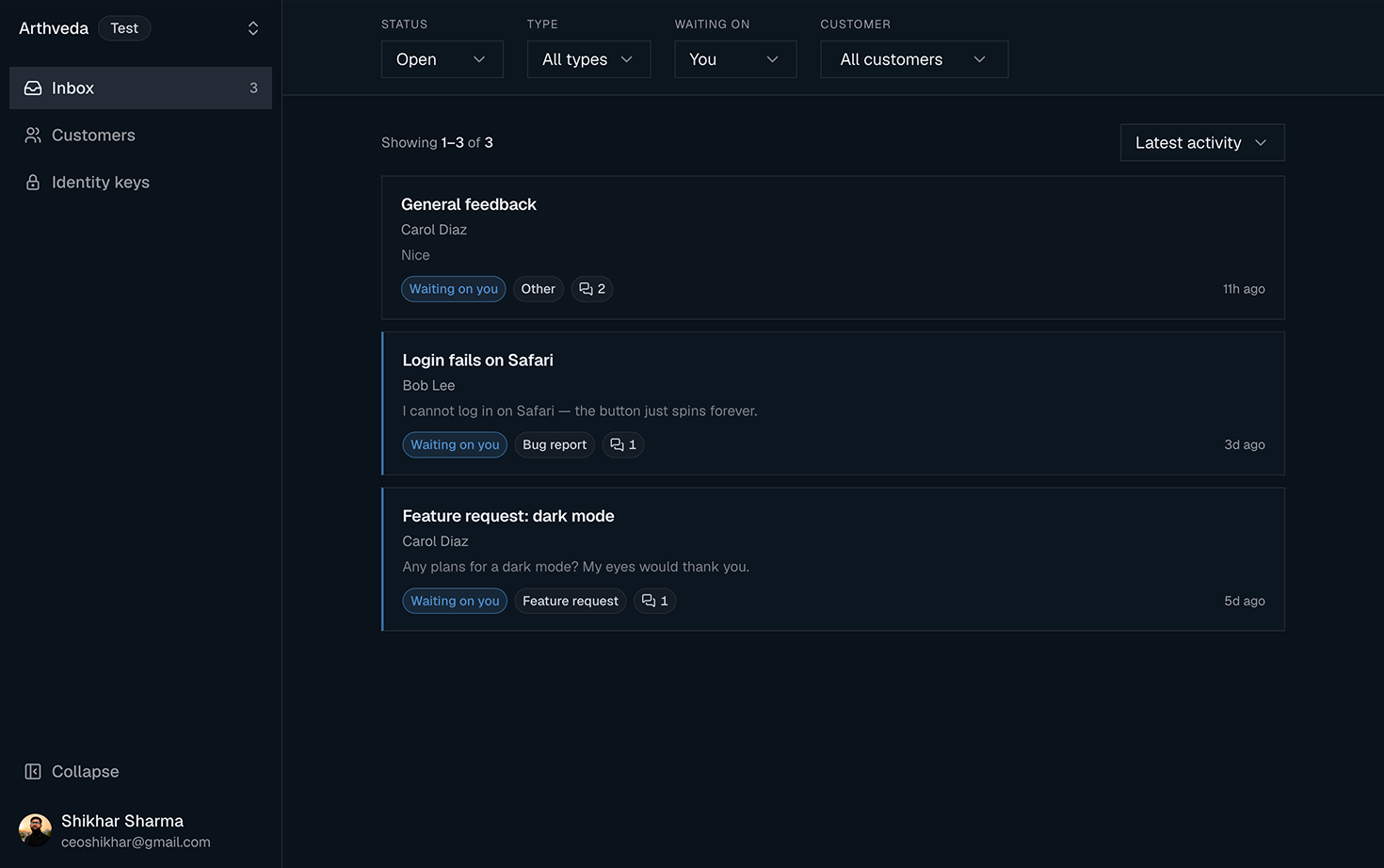 Blank dashboard
